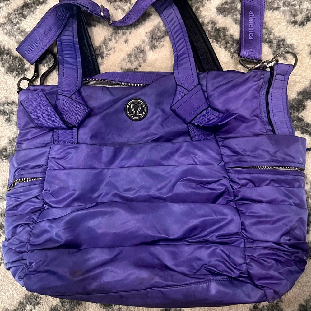 lululemon athletica Purple Quilted Travel Tote